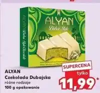 Kaufland Czekolada biała dubajska Alyan oferta