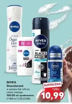 Kaufland Antyperspirant clear Nivea Invisible Black & White oferta