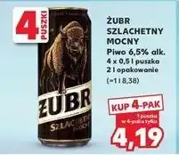 Kaufland Piwo Żubr Szlachetny Mocny oferta