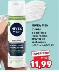 Kaufland Pianka do golenia natychmiastowa ochrona Nivea Men Sensitive oferta