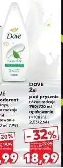 Kaufland Żel pod prysznic fresh care Dove oferta