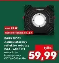 Kaufland Reflektor roboczy akumulatorowy paal 6000 d1 20 w Parkside oferta