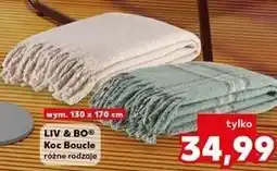 Kaufland Koc boucle 130 x 170 cm Liv & Bo oferta