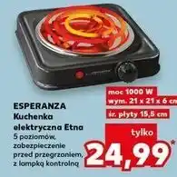 Kaufland Kuchenka elektryczna etna 1000 w Esperanza oferta