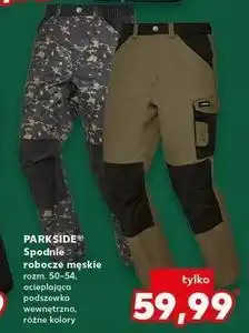 Kaufland Spodnie robocze 50-54 Parkside oferta