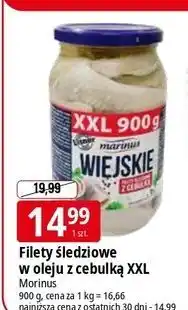 E.Leclerc Filety śledziowe wiejskie z cebulką Marinus oferta
