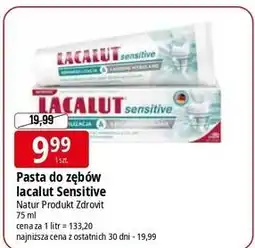 E.Leclerc Pasta do zębów Lacalut Sensitive oferta