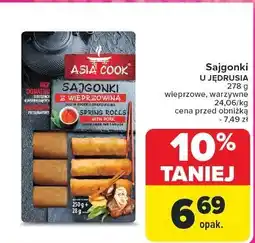 Carrefour Sajgonki z wieprzowiną + sos Asia Cook oferta