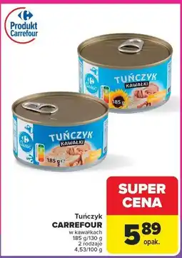 Carrefour Tuńczyk kawałki w sosie własnym Carrefour Classic oferta