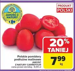 Carrefour Pomidory malinowe podłużne Jakość Z Natury Carrefour oferta