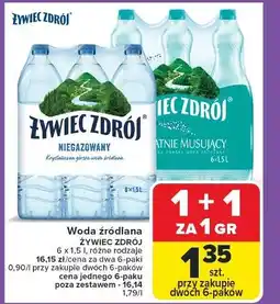 Carrefour Woda niegazowana Żywiec Zdrój oferta