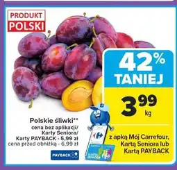 Carrefour Śliwka polska oferta