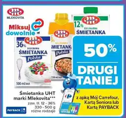 Carrefour Śmietanka wypasiona 18% kulinarna Mlekovita oferta