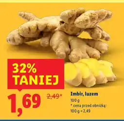 Lidl Imbir, luzem 100 g Lidl oferta