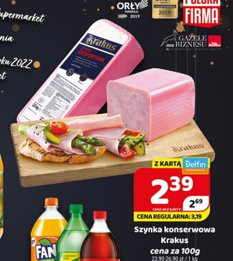 Delfin Szynka konserwowa Krakus 100g oferta