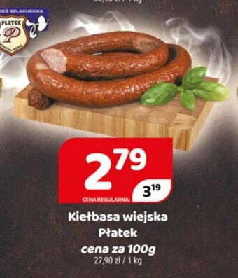 Delfin Kiełbasa wiejska Płatek 100g oferta