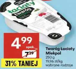 Delikatesy Centrum Twaróg Łaciaty Mlekpol 250g oferta