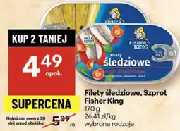 Delikatesy Centrum Filety śledziowe, Szprot Fisher King 170g oferta