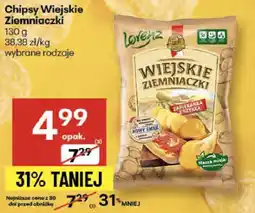 Delikatesy Centrum Chipsy Wiejskie Ziemniaczki 130g Lorenz oferta