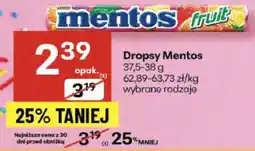 Delikatesy Centrum Dropsy Mentos 37,5-38g oferta