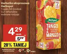 Delikatesy Centrum Herbatka ekspresowa Herbapol 20 torebek oferta