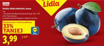 Lidl Polskie śliwki niebieskie, luzem oferta