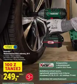 Lidl Parkside Akumulatorowy klucz udarowy 20 V oferta