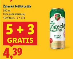 Lidl Žatecký Světlý Ležák oferta