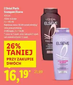 Lidl L'Oréal Paris Szampon Elseve oferta