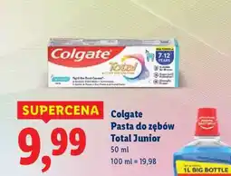 Lidl Colgate Pasta do zębów Total Junior oferta