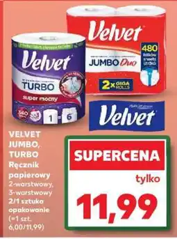 Kaufland VELVET JUMBO, TURBO oferta