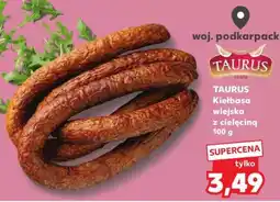 Kaufland TAURUS Kiełbasa wiejska z cielęciną 100 g oferta