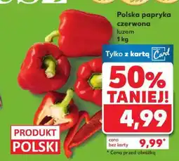 Kaufland Polska papryka czerwona luzem 1 kg oferta
