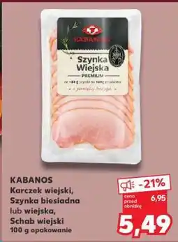 Kaufland KABANOS Karczek wiejski, Szynka biesiadna lub wiejska, Schab wiejski oferta