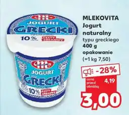 Kaufland MLEKOVITA Jogurt naturalny typu greckiego oferta