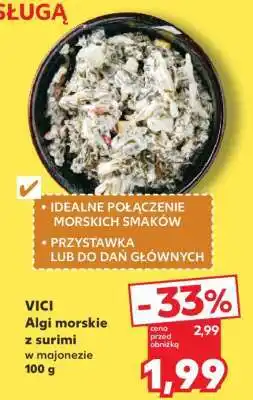 Kaufland VICI Algi morskie z surimi w majonezie 100 g oferta