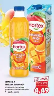 Kaufland HORTEX Nektar owocowy pomarańcza-mango, pomarańcza-mandarynka oferta