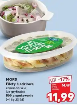 Kaufland MORS Filety śledziowe komandorskie lub gryfińskie oferta