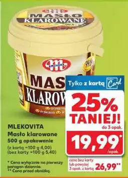Kaufland MLEKOVITA Masło klarowane 500 g opakowanie oferta
