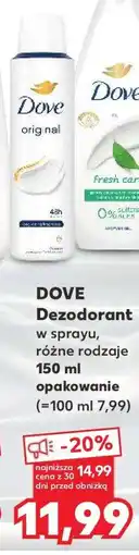 Kaufland DOVE Dezodorant w sprayu, różne rodzaje oferta