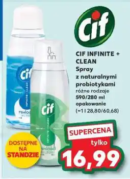 Kaufland CIF INFINITE + CLEAN Spray z naturalnymi probiotykami oferta