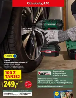 Lidl Klucz udarowy 20v Parkside oferta
