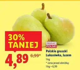 Lidl Gruszka lukasówka polska oferta