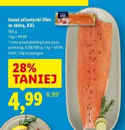 Lidl Łosoś atlantycki filet ze skórą Paula Fish oferta