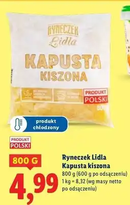 Lidl Kapusta kiszona Ryneczek Lidla oferta