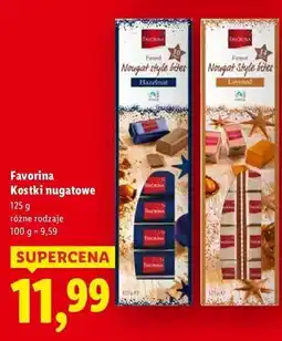 Lidl Praliny nugatowe orzechowe Favorina oferta