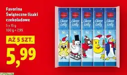 Lidl Lizaki czekoladowe Favorina oferta