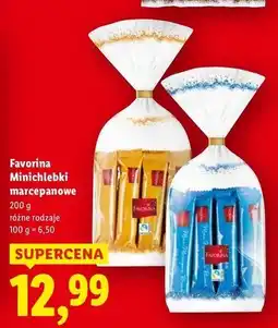 Lidl Minichlebki marcepanowe ciemna czekolada Favorina oferta