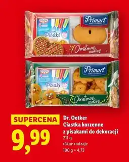 Lidl Ciastka ludziki korzenne z pisakami Primart oferta