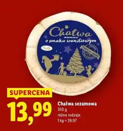 Lidl Chałwa waniliowa Unitop oferta